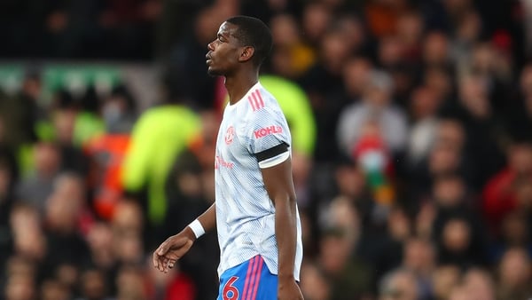 Paul Pogba went off early at Anfield due to a calf injury