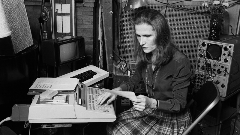Electronic music pioneer Wendy Carlos at work in her New York City recording studio, October 1979. (Pic: Getty)