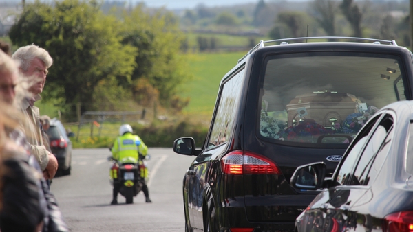 Mourners attend the funeral of 20-year-old Kate Moran