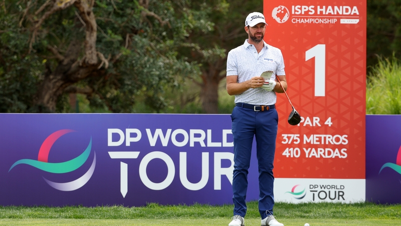 Scott Jamieson on the first tee