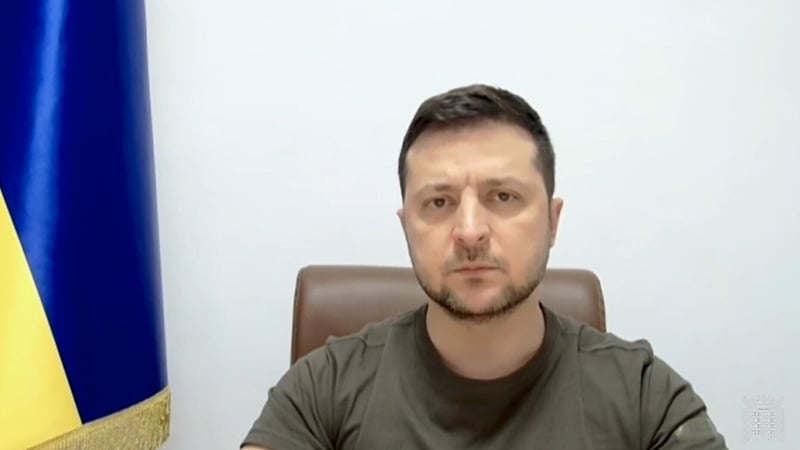 Volodymyr Zelensky said the arms would help save the lives of thousands of people (File pic)