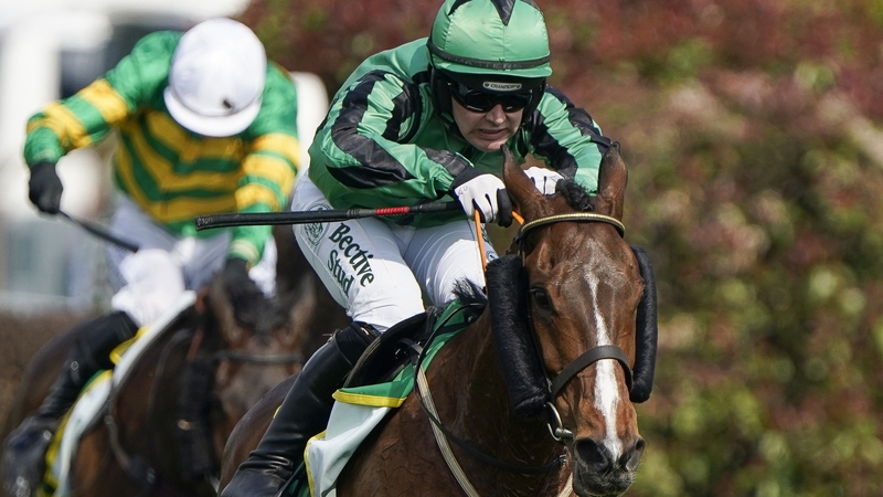 Jordan Gainford and Hewick clear the last on their way to victory