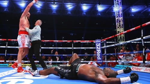 Fury downed Whyte in the sixth round