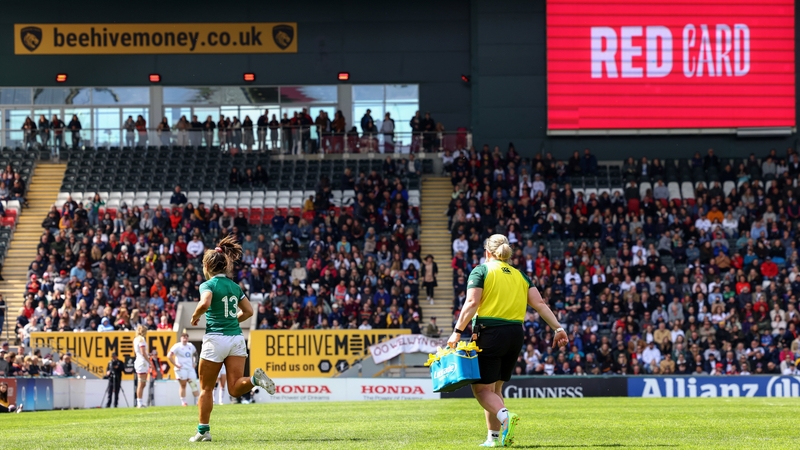 Sene Naoupu was sent off at Welford Road