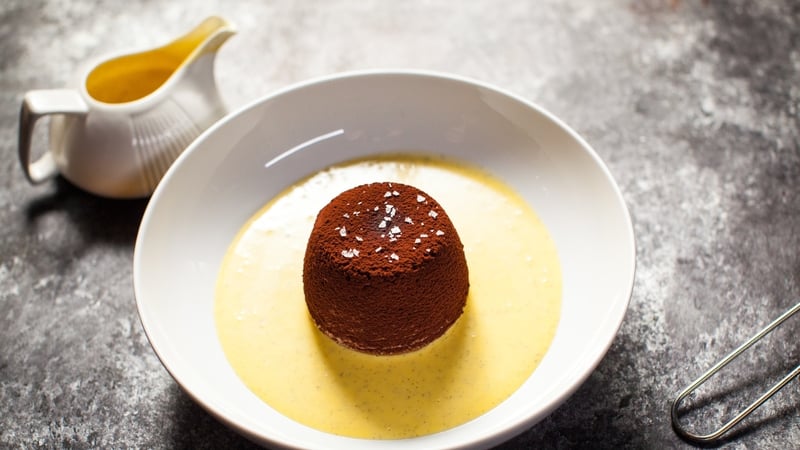 Mark Moriarty's chocolate fondant
