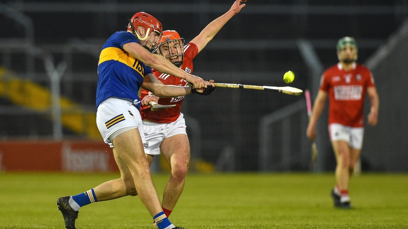 Tipperary's Luke Shanahan in action against Cork's Ciarmhac Smyth
