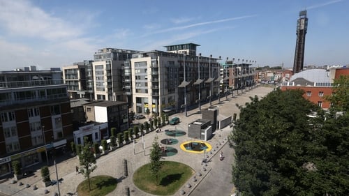 Aerial view of Smithfield Square (RollingNews.ie)