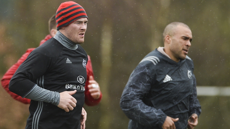 Peter O'Mahony (l) and Simon Zebo