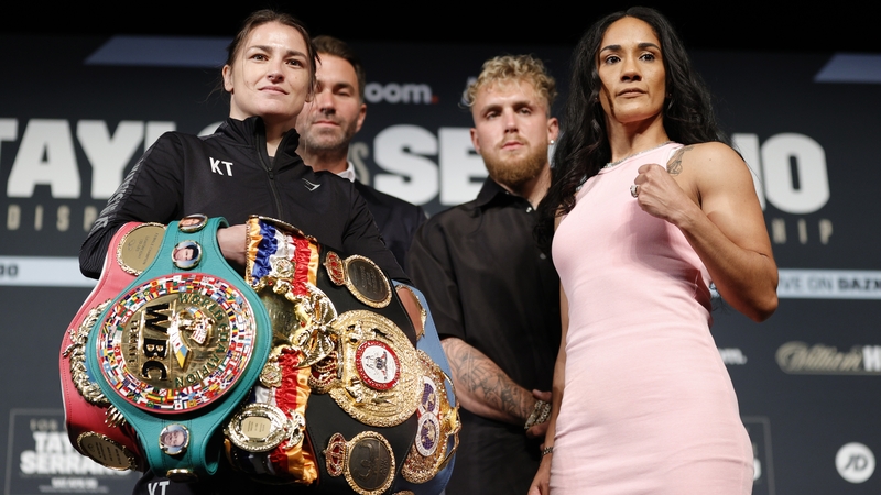 The fighters face off ahead of Saturday's main event