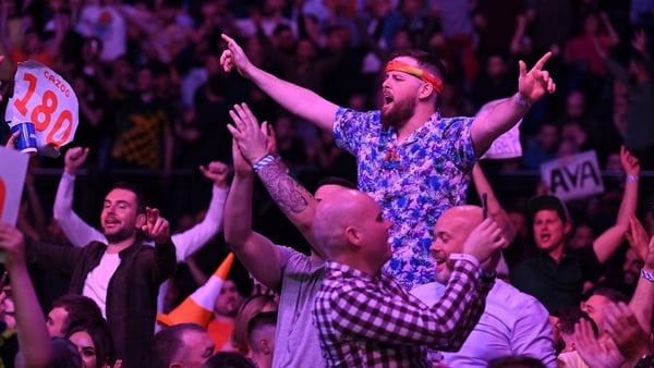 Fans celebrate at the 3Arena
