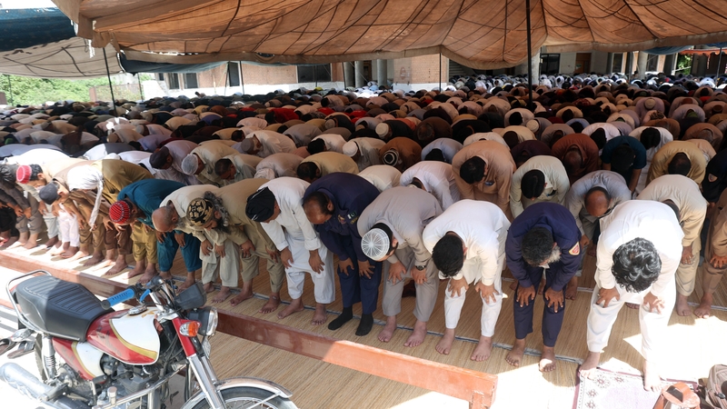 The lead up to the religious holiday of Eid was dampened by the intense heat in Pakistan