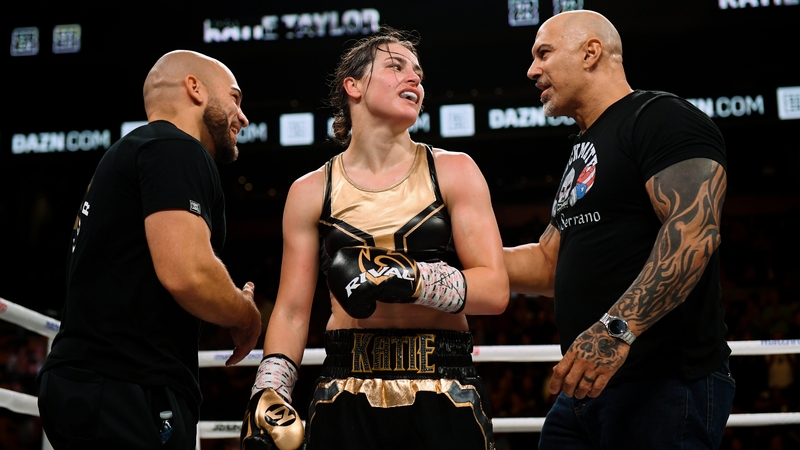 Words were exchanged when Katie easily beat Cindy Serrano back in 2018