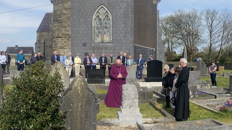 Church of Ireland Bishop Dr Paul Colton laid wreaths at 14 graves including that of David Gray in Dunmanway