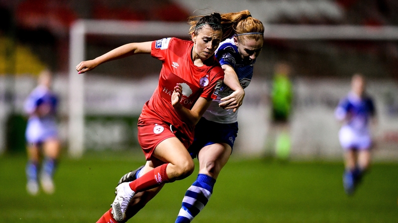 Abbie Larkin was on target for Shelbourne