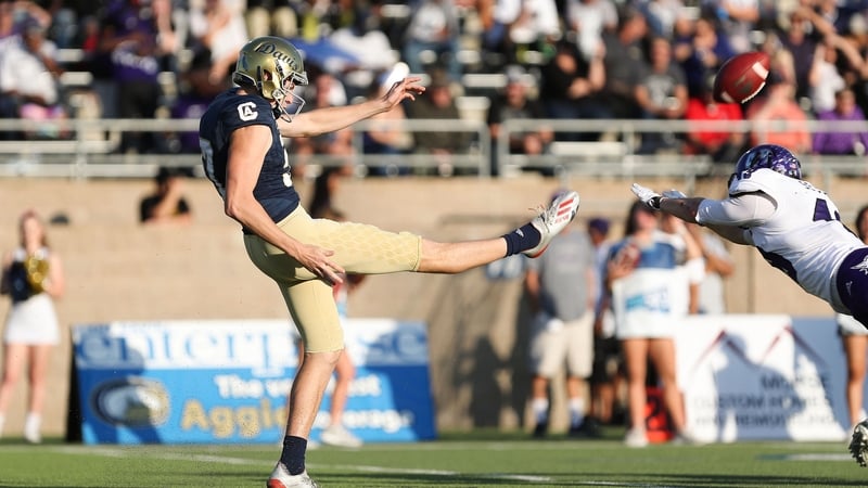 Whelan in action for his university in 2019