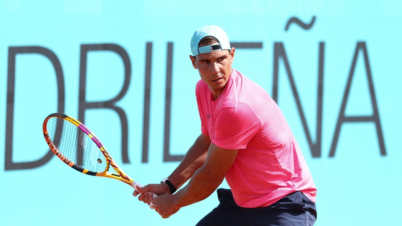 Nadal is playing his first tournament in six weeks