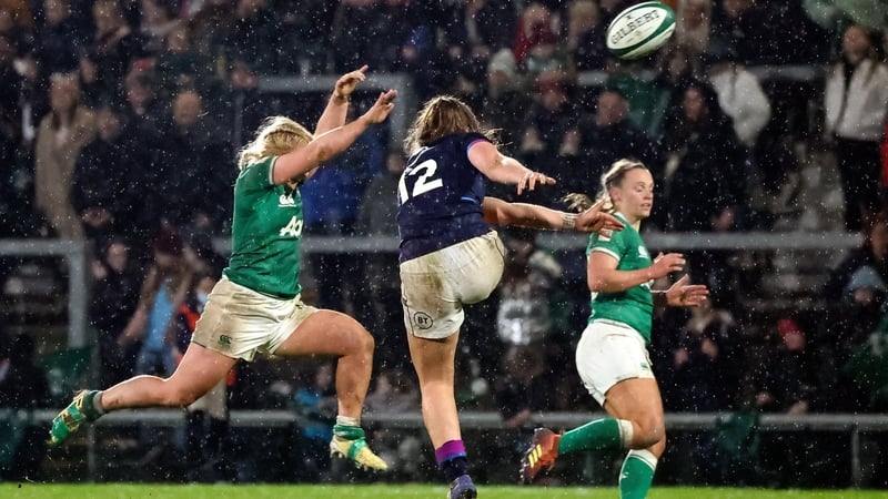 Neve Jones (l) was player of the match against Scotland