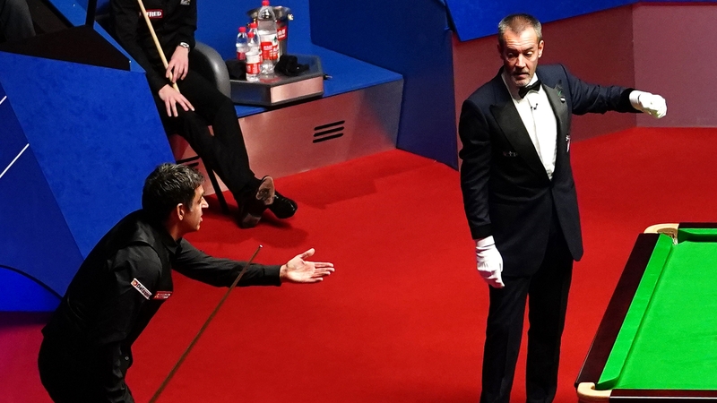 O'Sullivan and referee Olivier Marteel clashed several times during the one-sided final