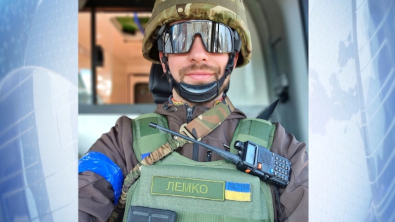 Mykhailo Adamchak pictured at a location in southeast Ukraine
