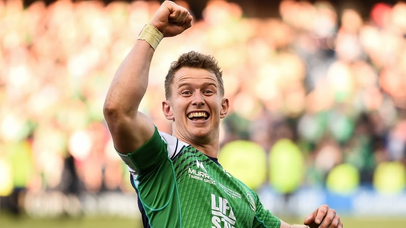 Healy was one of Connacht's tryscorers in their 2016 Pro12 final win against Leinster