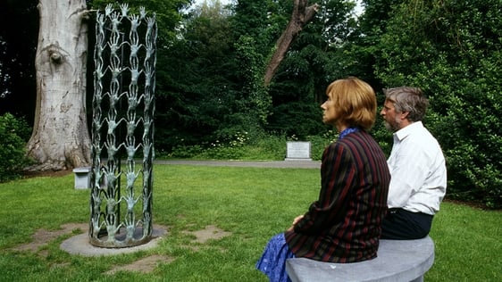 Mary and Martin Phelan at the National Monument for Missing People, Kilkenny Castle, 2003.