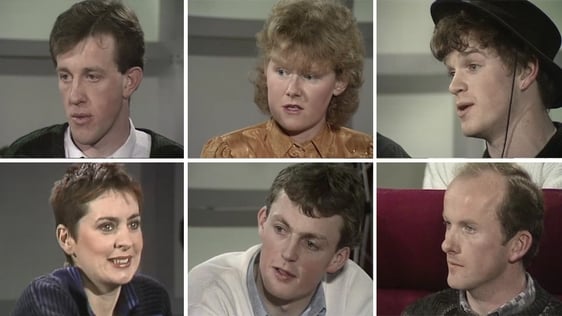 Young people from Monaghan in 1987.