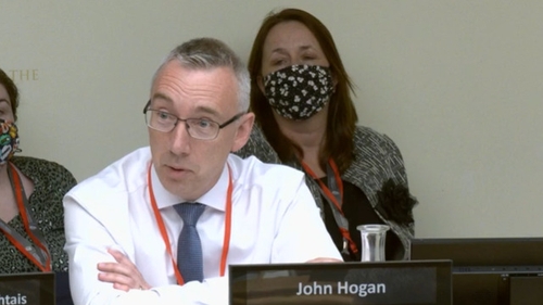 John Hogan appeared before the Public Accounts Committee