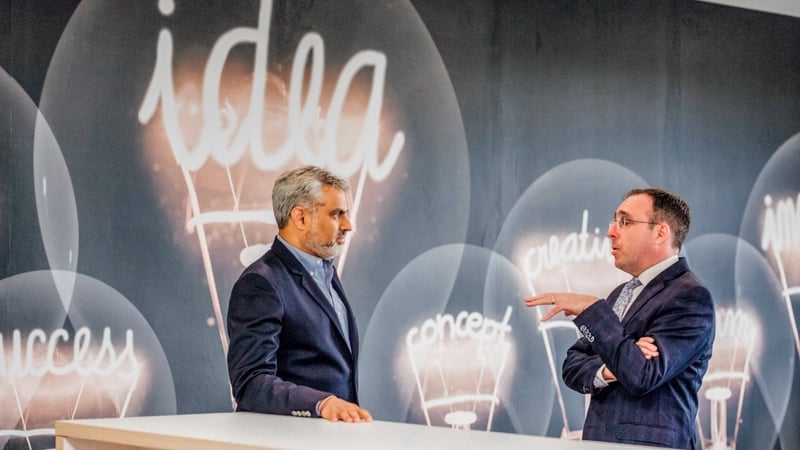 President of Legato Health Technologies, Rajat Puri, and Minister of State for Trade Promotion, Digital and Company Regulation, Robert Troy