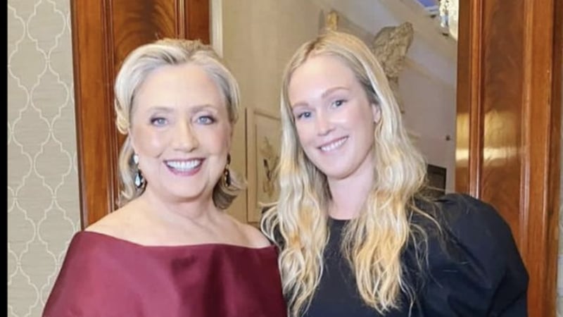 Hilary Clinton and Helen Reavy