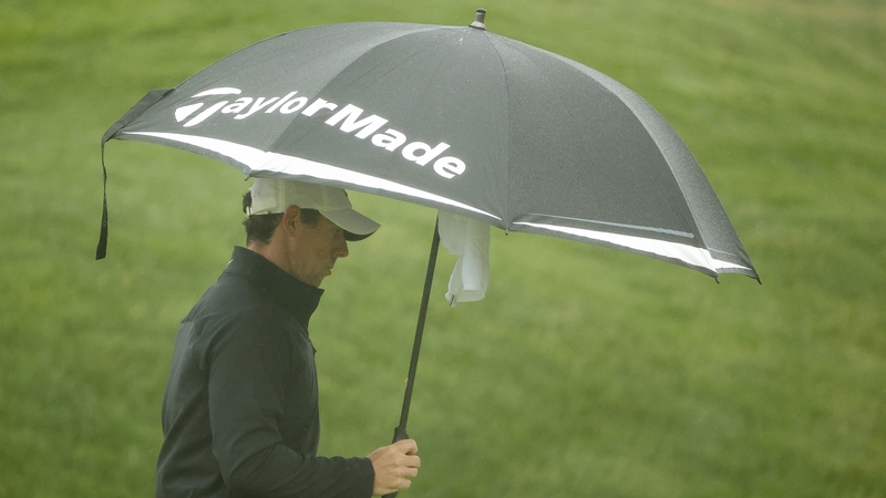 Rory McIlroy on the 17th fairway