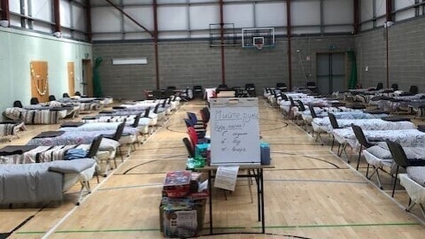 Ukrainian refugees stay at Moycarkey Borris Community and Sports Centre in Littleton before moving to longer-term accommodation