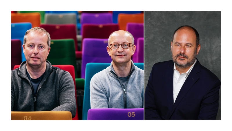 Ed Guiney and Andrew Lowe of Element Pictures along with Fremantle's Andrea Scrosati