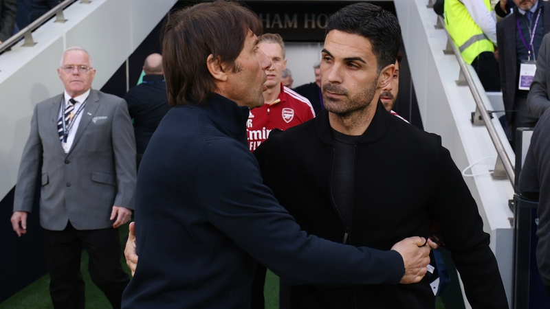 Antonio Conte and Mikel Arteta