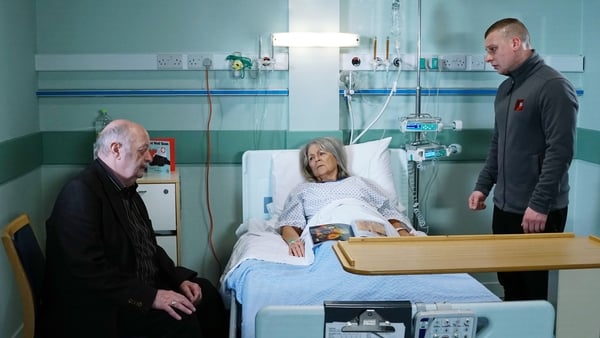 (L-R) Ray, Nora and Doug are at the centre of the drama on Fair City this week