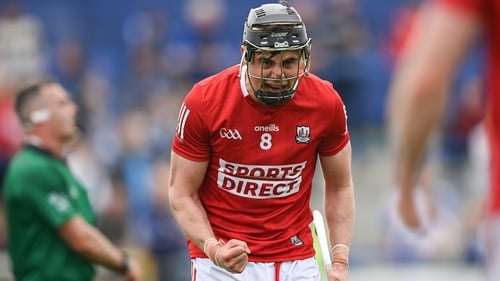 Darragh Fitzgibbon celebrates at the final whistile