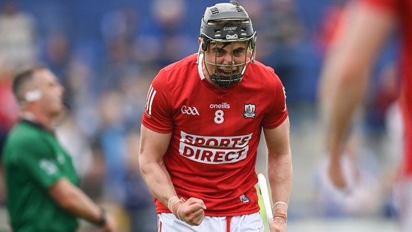 Darragh Fitzgibbon celebrates at the final whistile