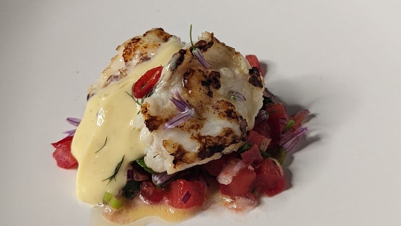 Kevin Aherne's chargrilled monkfish medallions with Pico de Gallo salsa, garlic & lemon aioli