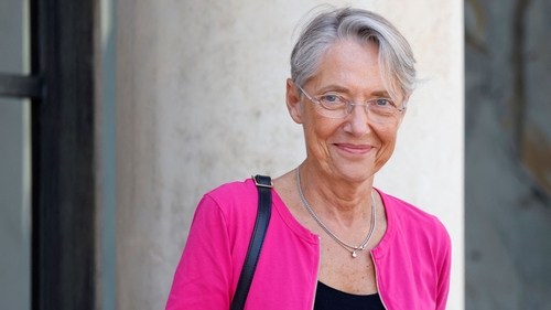 Elisabeth Borne pictured leaving a cabinet meeting last week
