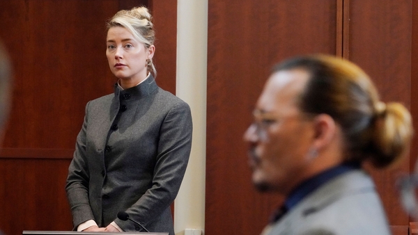 Amber Heard and Johnny Depp, seen here during the trial in the US state of Virginia last May