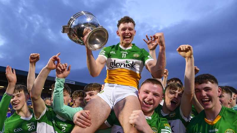 Offaly captain Dan Ravenhill celebrates