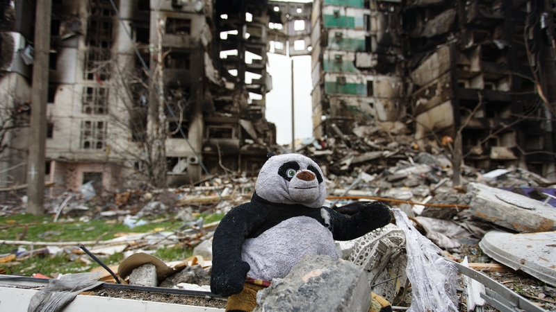 Borodyanka town near Kyiv, was almost totally destroyed by Russian troops (Pic: Ukrainska Pravda)