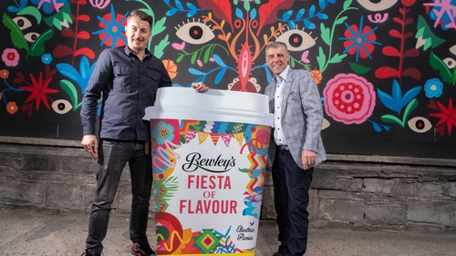 Bewley's barista Wojciech Tysler and Jason Doyle, MD of Bewley's