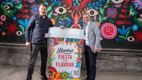Bewley's barista Wojciech Tysler and Jason Doyle, MD of Bewley's