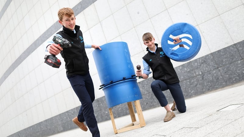 17-year-old Theo Staunton and 16-year-old Matthew Kealy from St Patrick's Classical School in Navan
