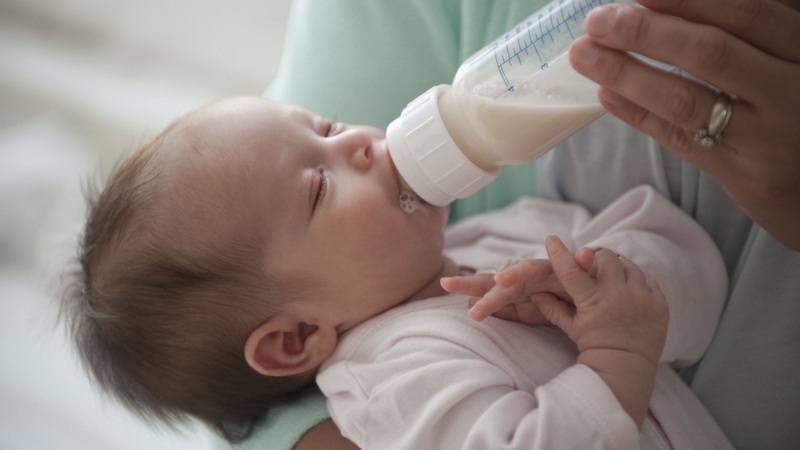 Formula shortages have been compounded by supply chain snags and historic inflation (File pic)