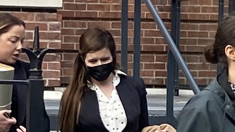 Sonya Egan was sentenced to three years in prison, with the final year suspended (centre)