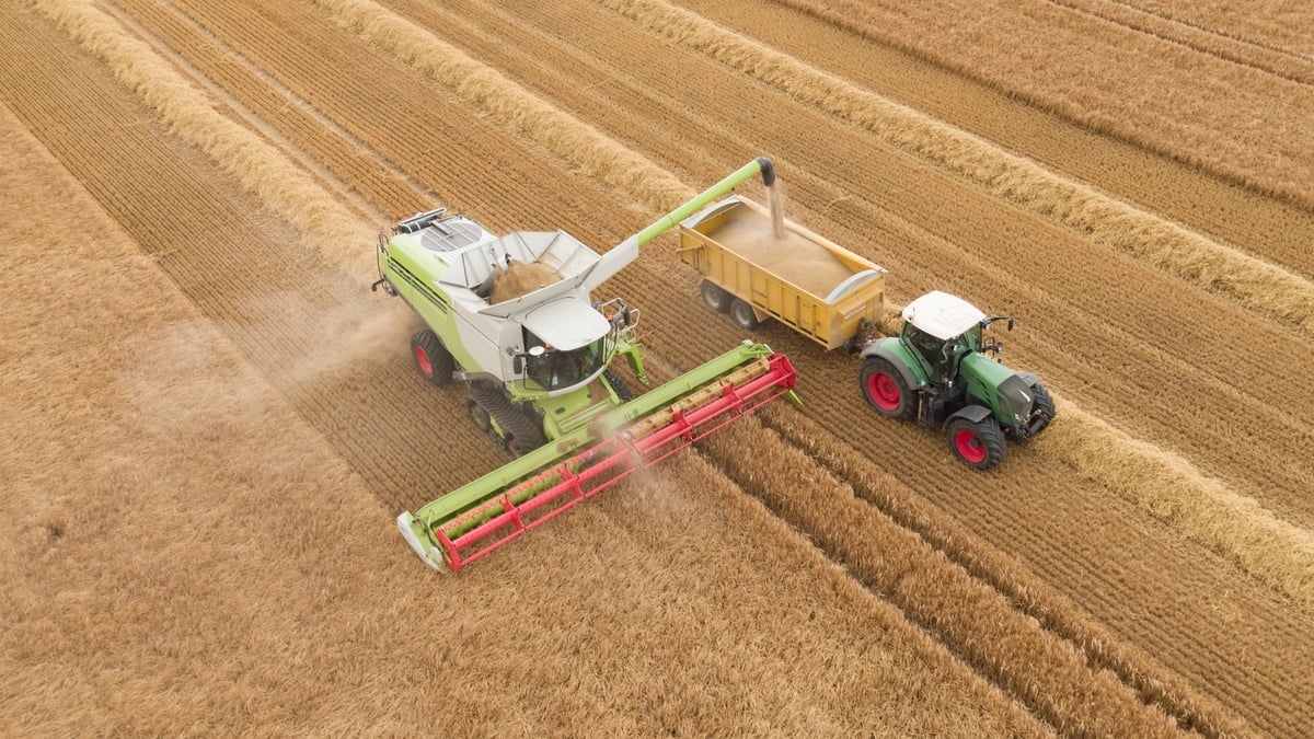 Price of a new combine harvester could set farmers back three quarters of a million