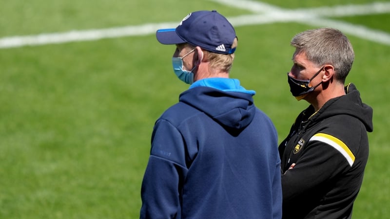 Leo Cullen (l) and Ronan O'Gara prior to last season's Champions Cup semi-final