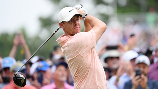 Rory McIlroy will begin his first round at 12.40pm