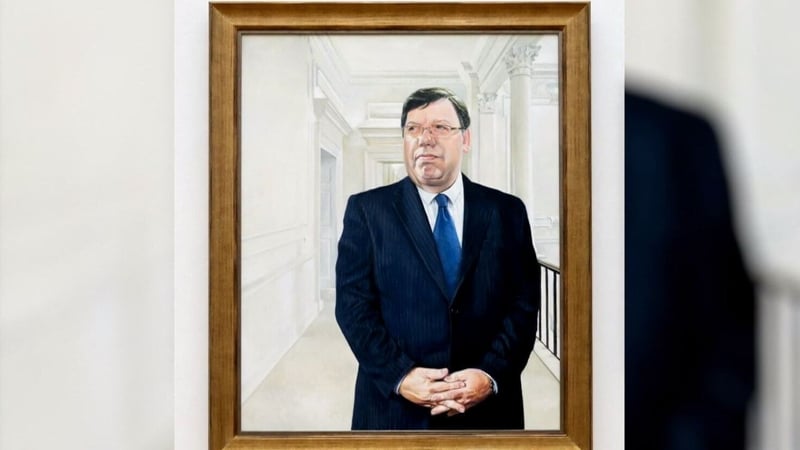 The portrait of Brian Cowen will hang beside Bertie Ahern's in Leinster House (Pic: Office of Public Works)